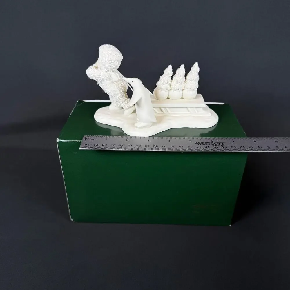 Department 56 SNOWBABIES FIGURINE Bringing Starry Pines Penguin, Tree 6862-4